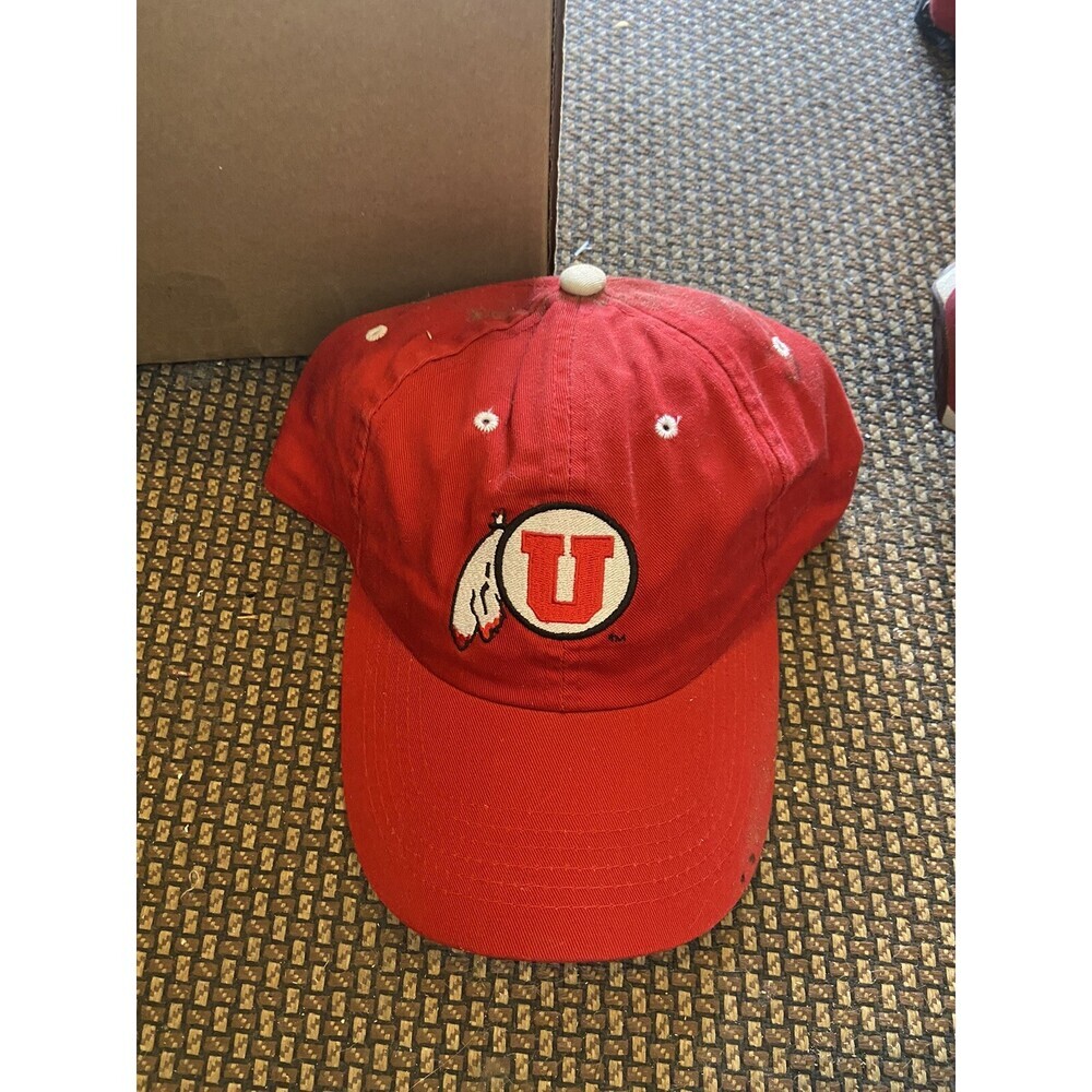 Utah Utes Vintage Haedmasters Team Color Core Classic Adjustable Hat Red